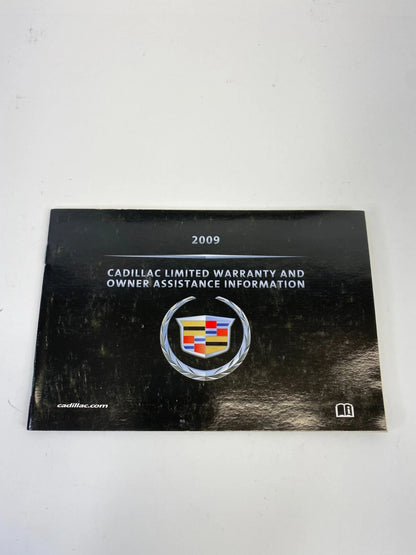 2009 CADILLAC CTS OWNERS MANUAL GUIDE WARRANTY INFORMATION BOOKLET SET OEM