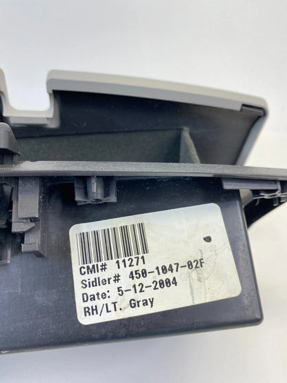 2004-2006 CADILLAC SRX FRONT LEFT DRIVER SIDE INTERIOR DOOR POCKET BOX GRAY OEM