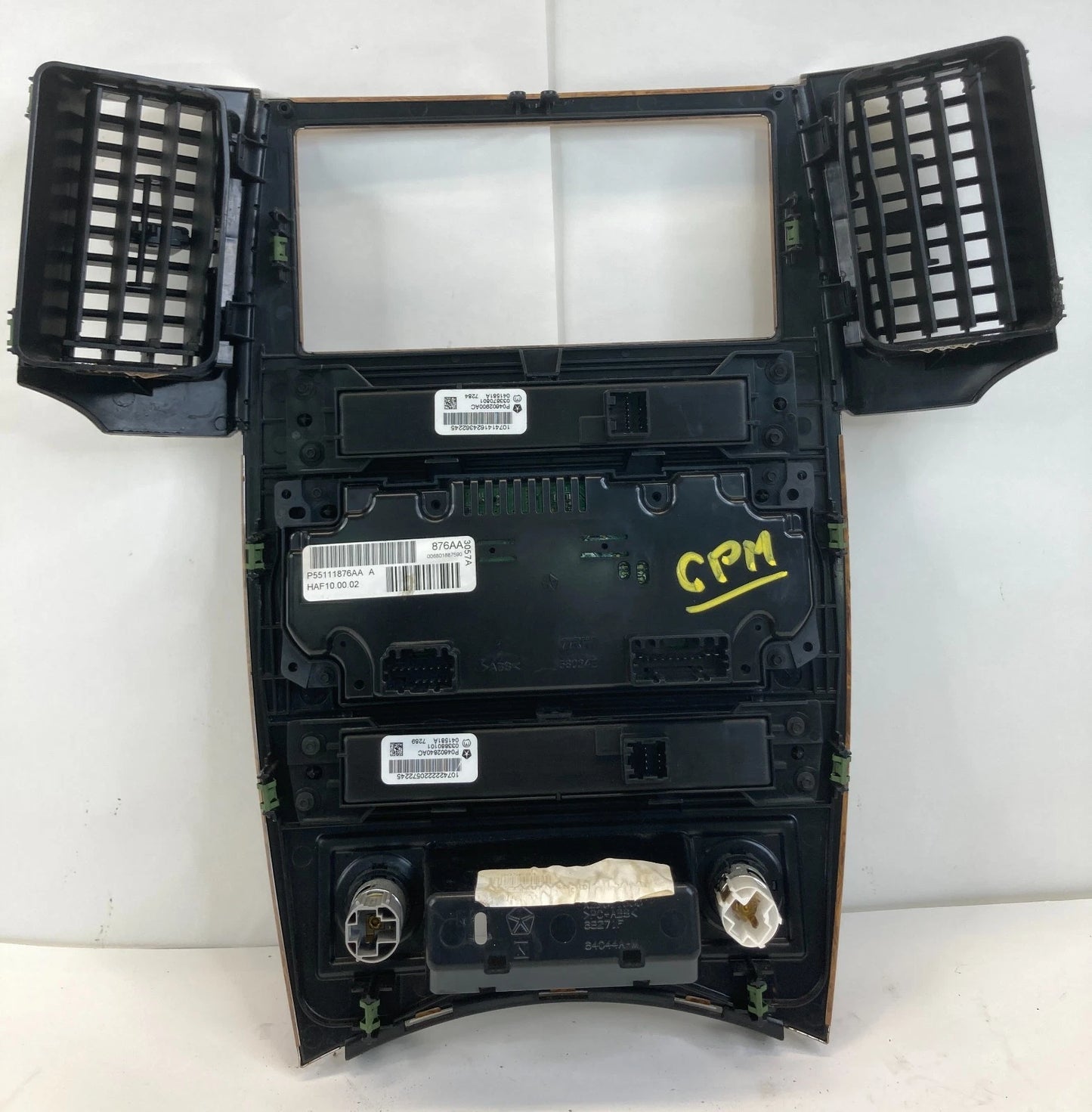 2008-2010 JEEP GRAND CHEROKEE DASH RADIO FACEPLATE BEZEL W/ CLIMATE CONTROL