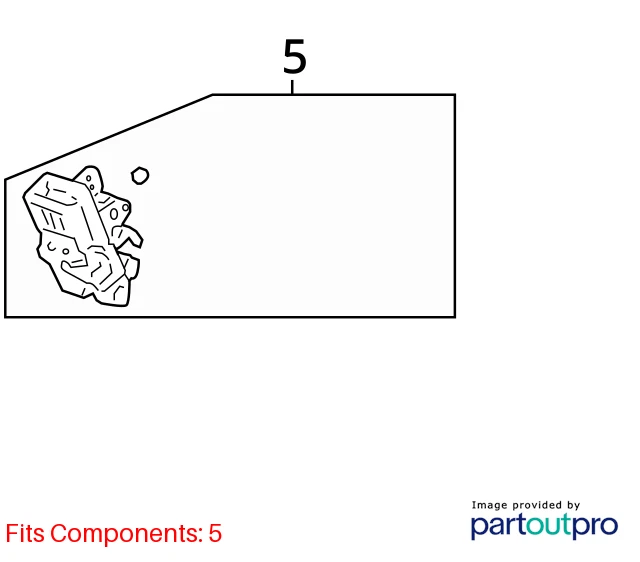 12-15 CHEVROLET CAPTIVA SPORT REAR RIGHT SIDE DOOR LOCK LATCH ACTUATOR 22785489