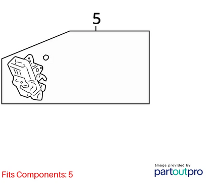 12-15 CHEVROLET CAPTIVA SPORT REAR RIGHT SIDE DOOR LOCK LATCH ACTUATOR 22785489
