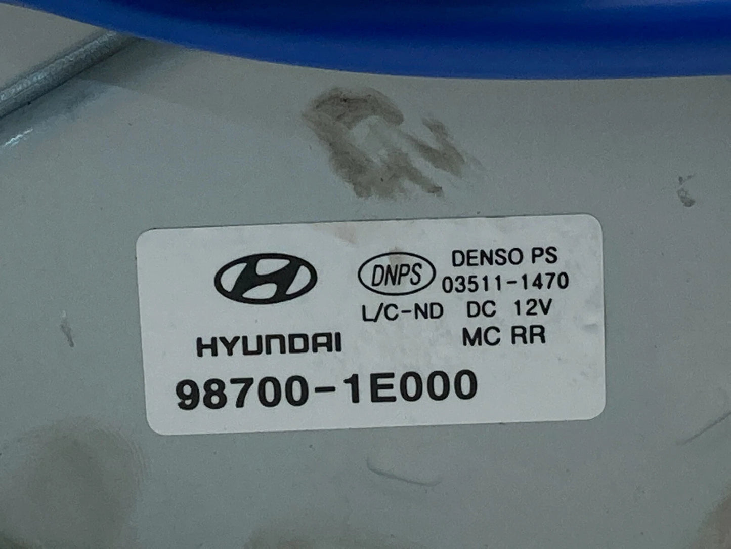 2007-2011 HYUNDAI ACCENT HATCHBACK REAR WIPER MOTOR ASSEMBLY 98700-1E000 OEM