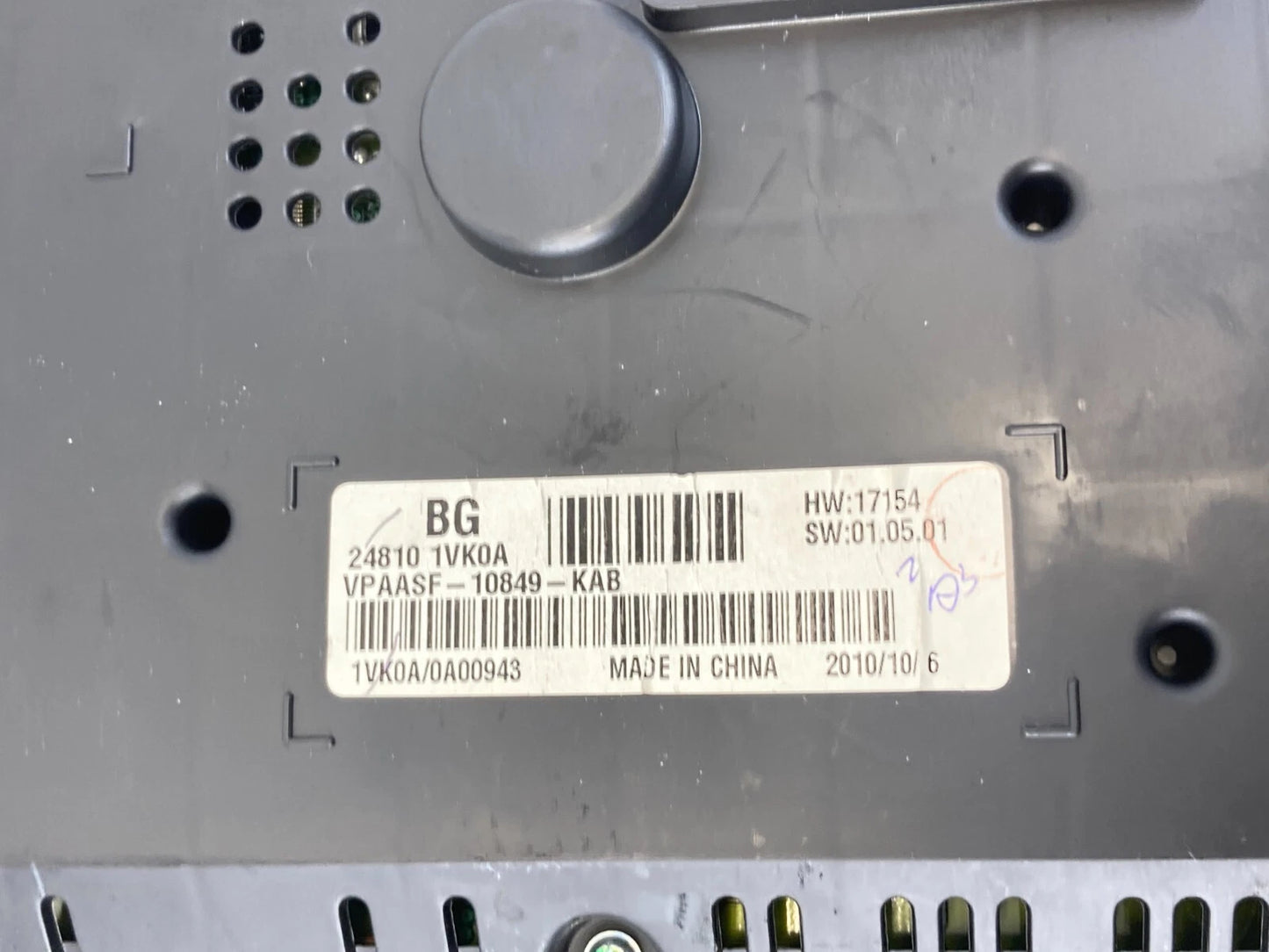 11-13 NISSAN ROGUE 2.5L AT SPEEDOMETER INSTRUMENT CLUSTER 24810-1VK0A OEM