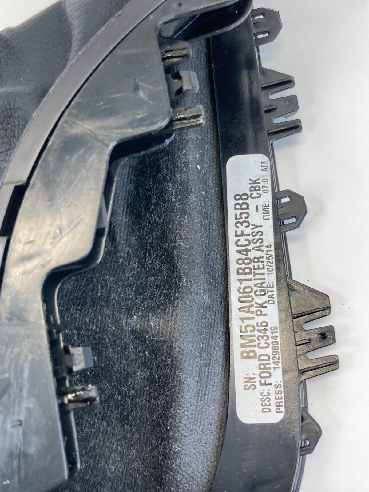 2012-2014 Ford Focus Center Console Parking Brake Handle Boot BM51A061B84CF OEM