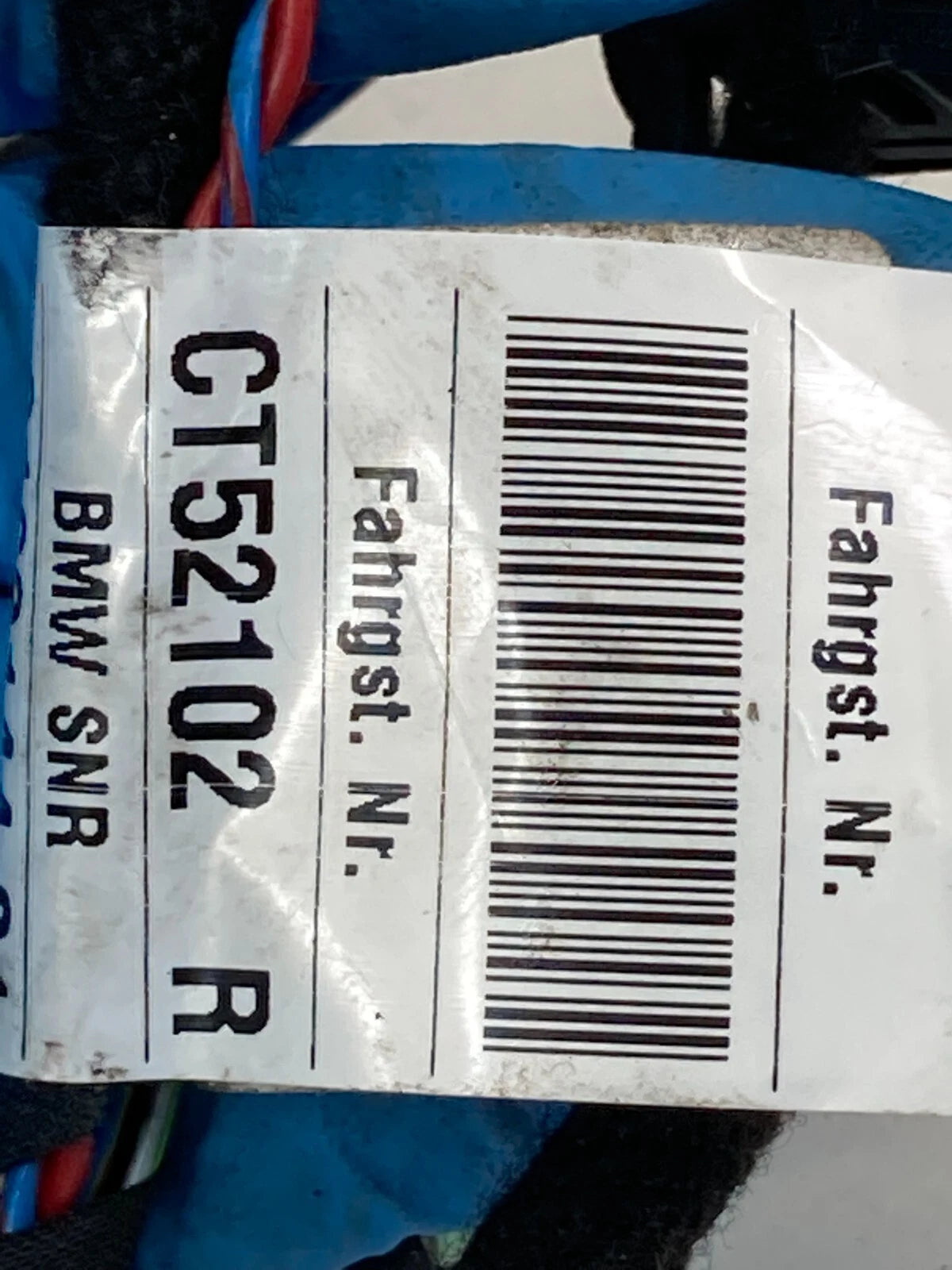 2008-2010 BMW 550I FRONT RIGHT DOOR WIRE WIRING HARNESS 9163051 OEM
