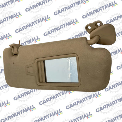 2011-2014 Hyundai Sonata Right Passenger Side Sunvisor Sun Visor Cloth Beige