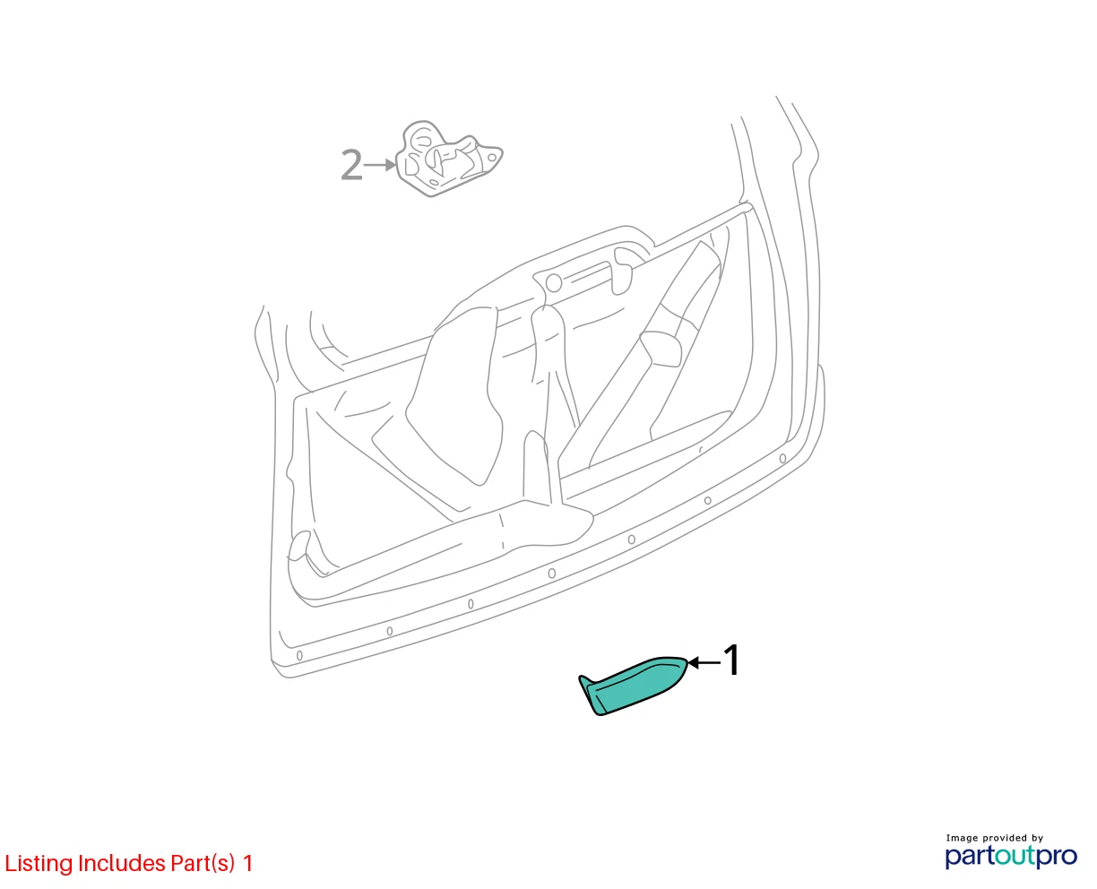 2004-2007 BUICK RENDEZVOUS REAR TAILGATE EXTERIOR DOOR HANDLE ASSEMBLY 10330686