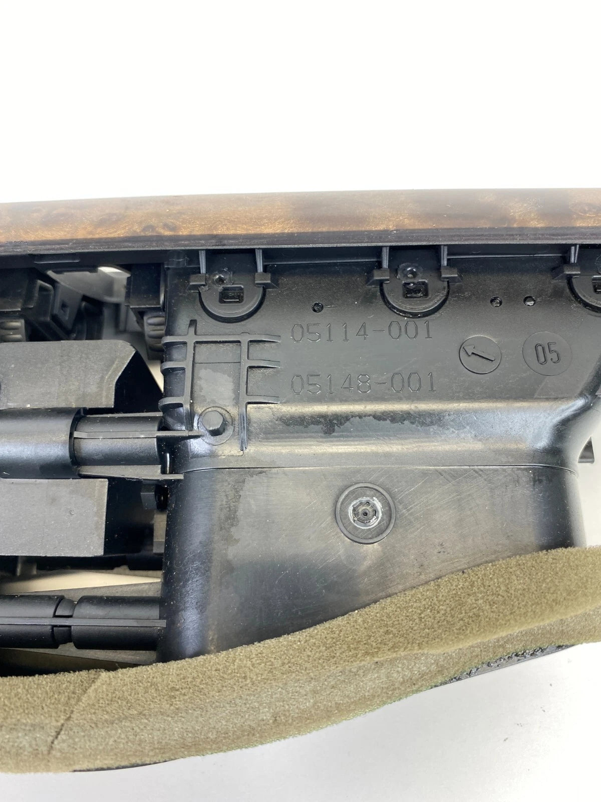 06 07 BMW 530i 08-10 535i DASH RIGHT SIDE MOLDING GARNISH WOODGRAIN TRIM W/ AC