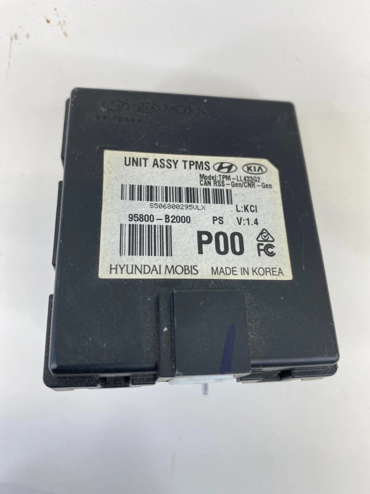 14-16 KIA SOUL TIRE PRESSURE MONITOR SENSOR TPMS CONTROL MODULE 95800-B2000 OEM