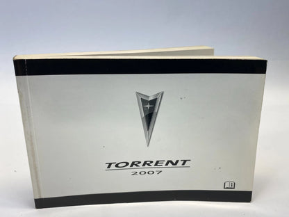 2007 PONTIAC TORRENT 3.4L V6 OWNERS MANUAL SET WITH CASE BAG OEM
