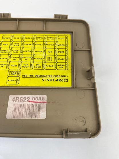2011-2015 HYUNDAI SONATA INTERIOR LOWER DASH FUSE BOX LID COVER 91941-4R622 OEM