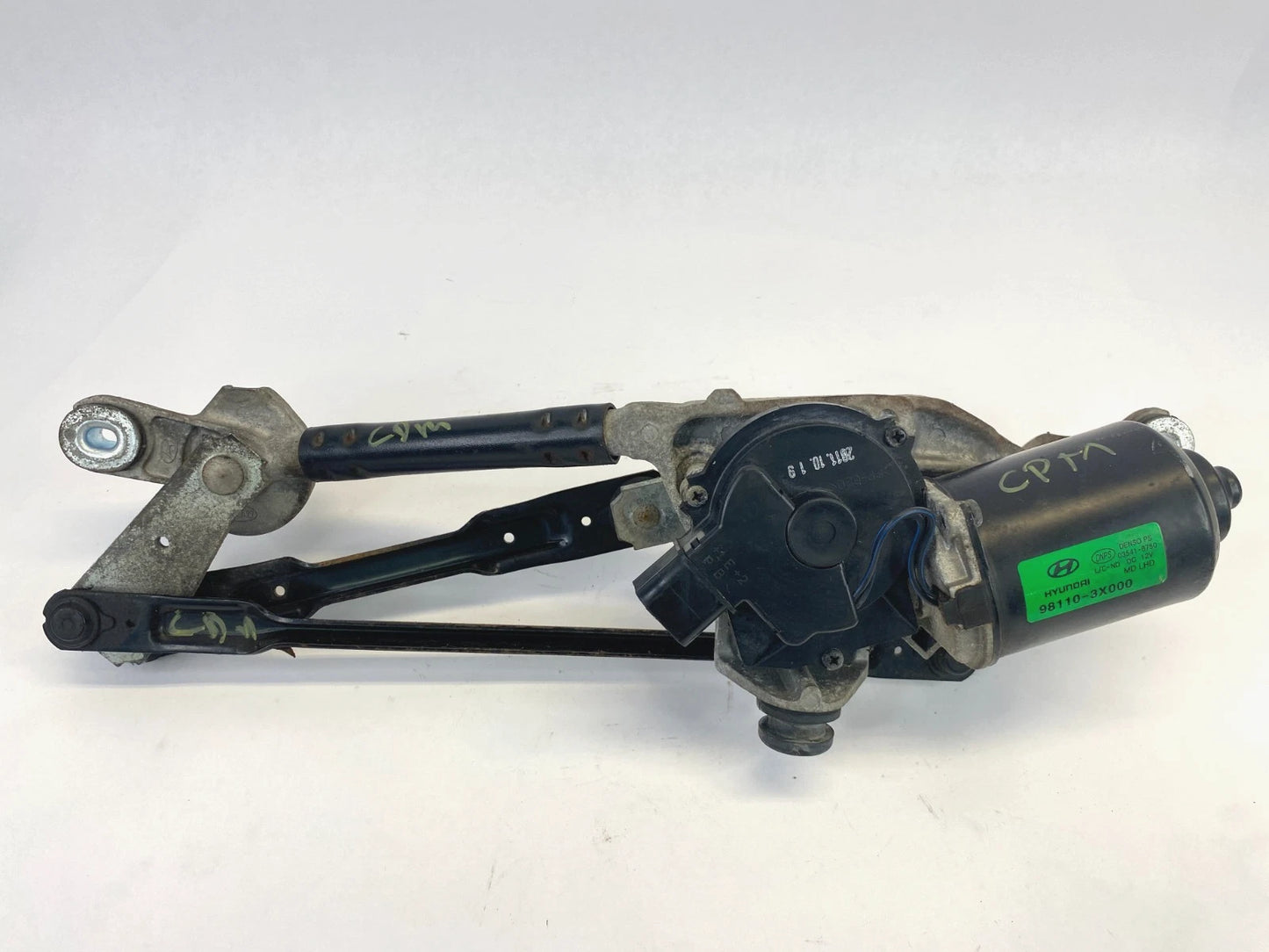 2011-2016 HYUNDAI ELANTRA FRONT WINDSHIELD WIPER MOTOR W LINKAGE 98110-3X000 OEM