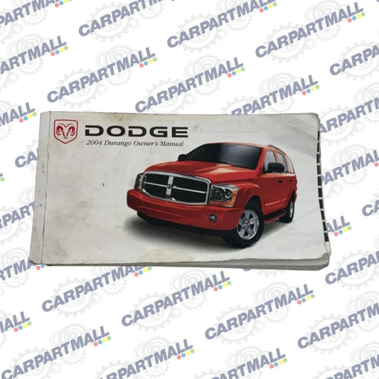 2004 04 DODGE DURANGO OWNER'S MANUAL HANDBOOK GUIDE OEM