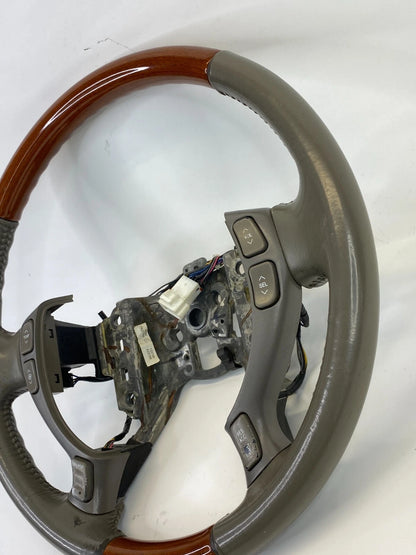 2000-2005 CADILLAC DEVILLE STEERING WHEEL LEATHER & WOOD 16761299 OEM