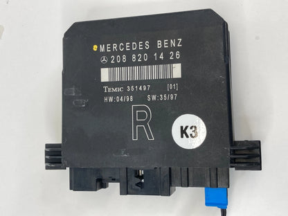 1998-2002 MERCEDES-BENZ E430 FRONT RIGHT DOOR CONTROL MODULE 208-820-14-26 OEM