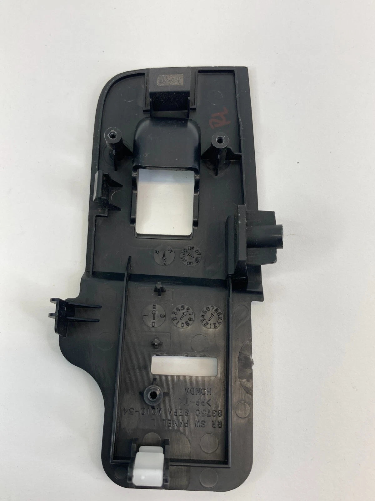 2004-2008 ACURA TL REAR LEFT SIDE WINDOW SWITCH COVER BEZEL TRIM 83750-SEPA-A010