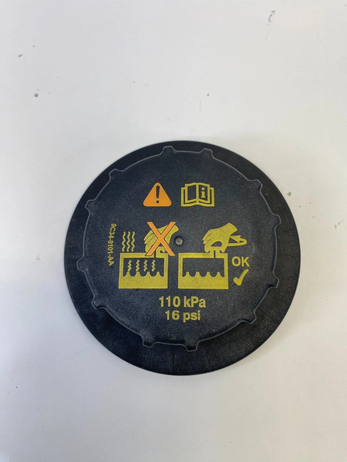 13-19 FORD EXPLORER INTERCEPTOR ENGINE COOLANT RECOVERY TANK CAP 9C348101AA OEM