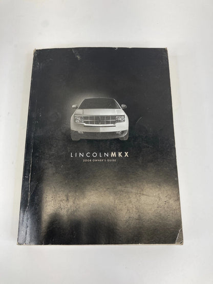 2008 LINCOLN MKX OWNERS MANUAL WARRANTY GUIDE BOOK SET WITH CASE OEM