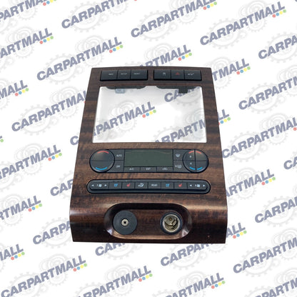07-14 FORD EXPEDITION AUDIO AC CLIMATE CONTROL SWITCH PANEL & RADIO BEZEL OEM