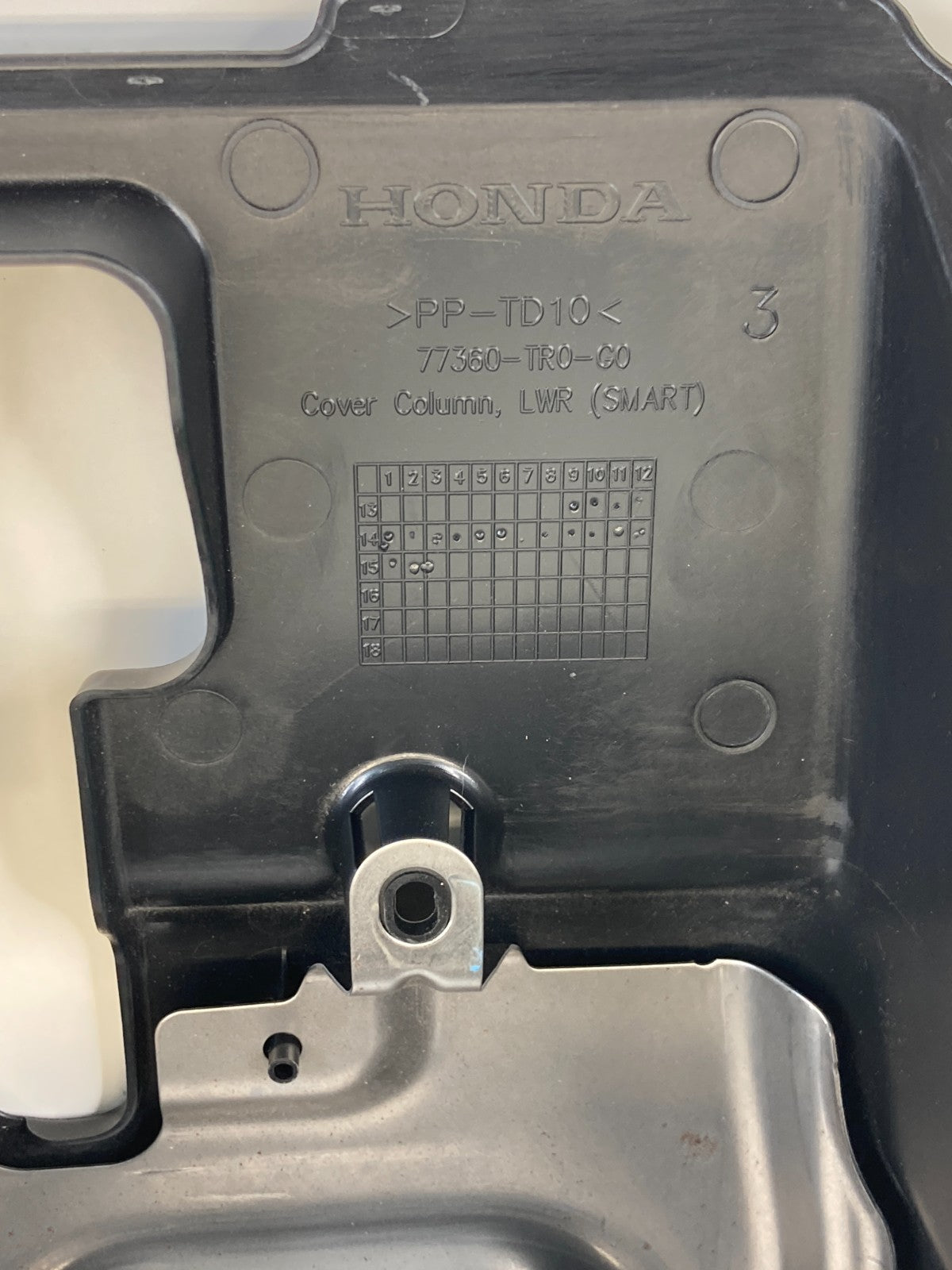 2014 2015 Honda Civic Upper & Lower Steering Column Cover Trim Shroud 77360-TR0