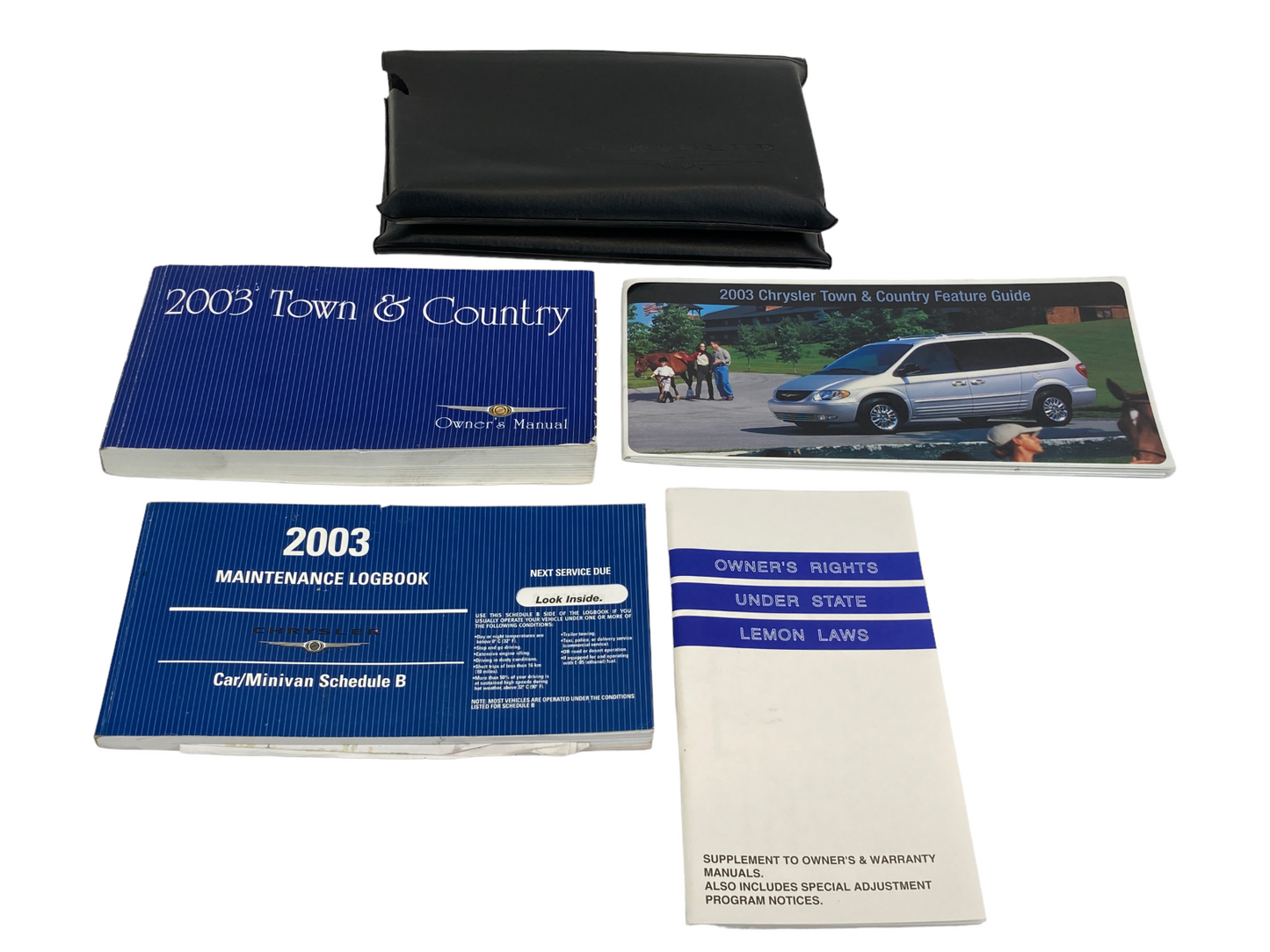 2003 Chrysler Town & Country Owner's Manual Guide Warranty Information w/ Case