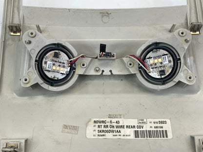 2008-2010 DODGE GRAND CARAVAN OVERHEAD CONSOLE LIGHT COVER BEZEL 5KR06DW1AA OEM