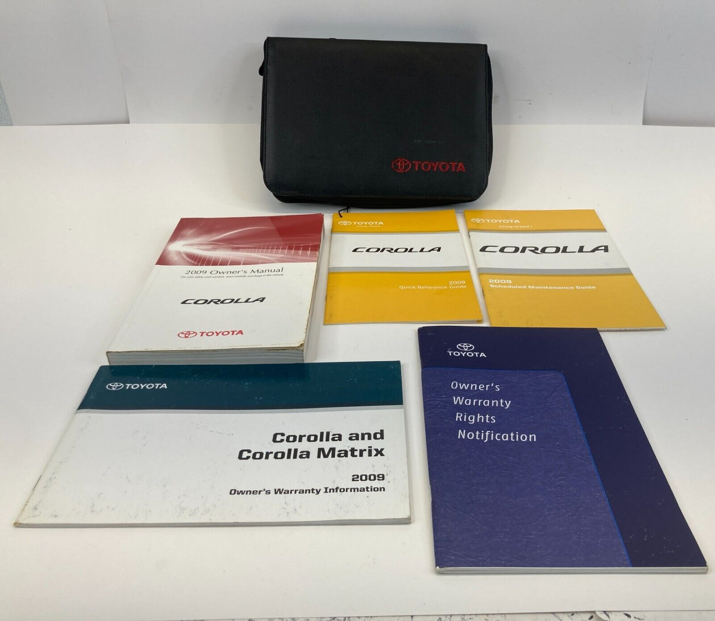 2009 Toyota Corolla Owners Manual & Warranty Information Guide Maintenance Case