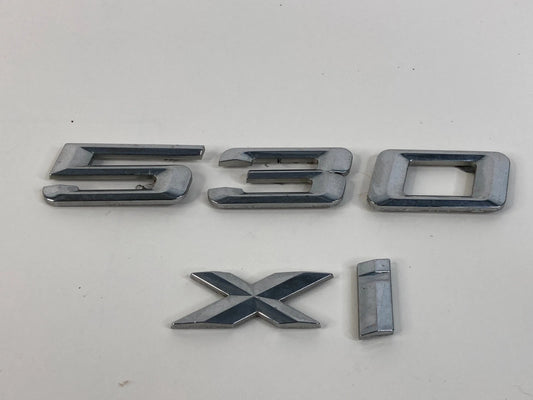 2006 2007 06 07 BMW 530XI REAR BACK SIDE EMBLEM TRUNK LOGO BADGE SYMBOL ASSY OEM