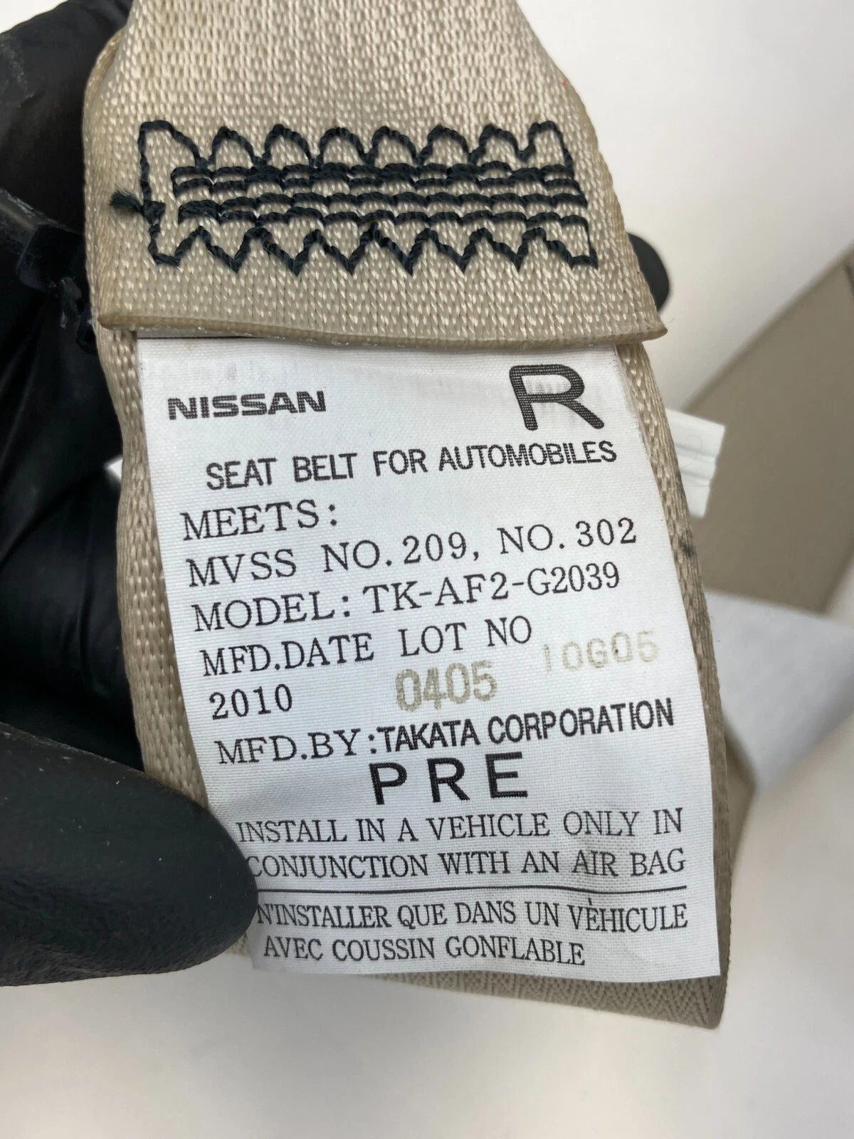 2006-2008 INFINITI FX35 FX45 FRONT RIGHT PASSENGER SIDE SEAT BELT RETRACTOR OEM