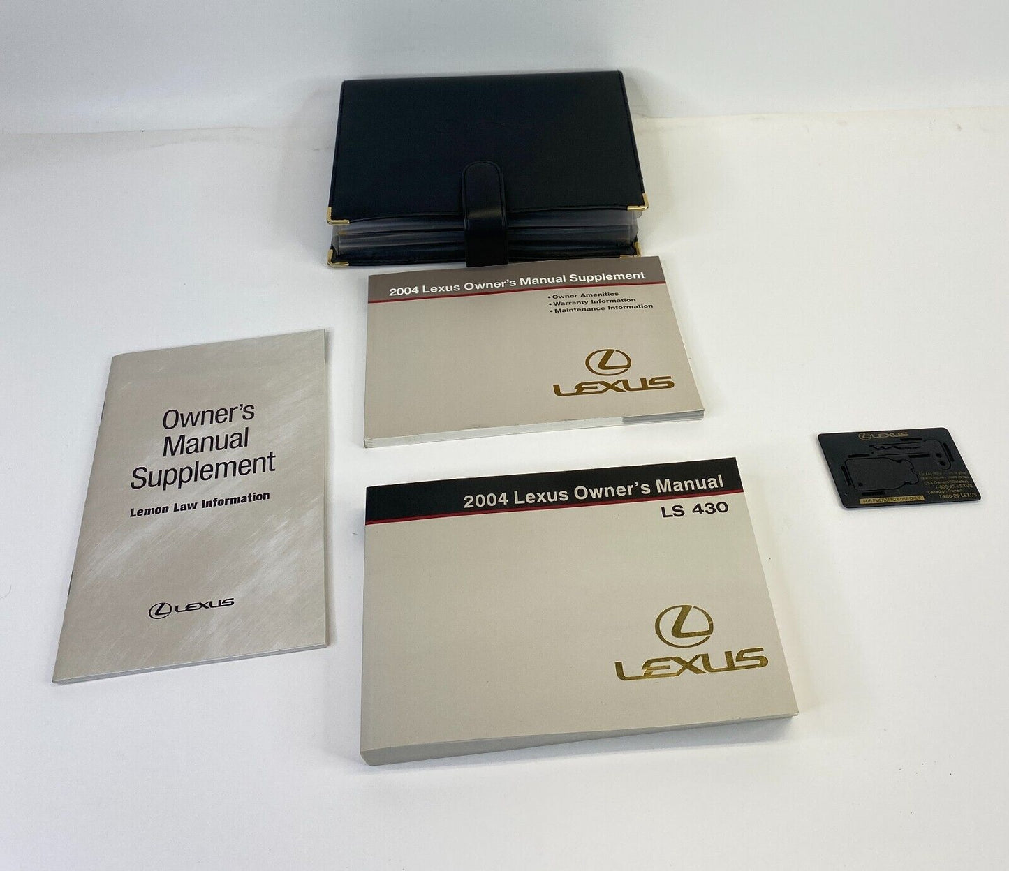 2004 04 Lexus LS430 Owners Owner´s Manual Supplement W/ Case OEM