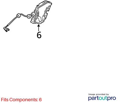 1996-2003 MERCEDES-BENZ E320 E 320 SEDAN REAR RIGHT DOOR LOCK LATCH 2117300835