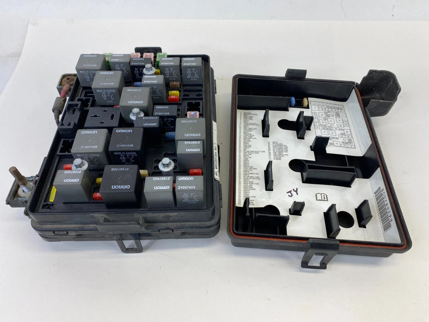 2008 CHEVROLET HHR 2.2L FWD ENGINE FUSE RELAY BOX FUSEBOX 25920143 OEM