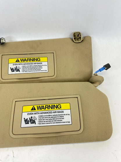 08 09 10 HONDA ACCORD FR LEFT & RIGHT SUNVISOR SUN VISOR SET W/ ILLUMINATION OEM