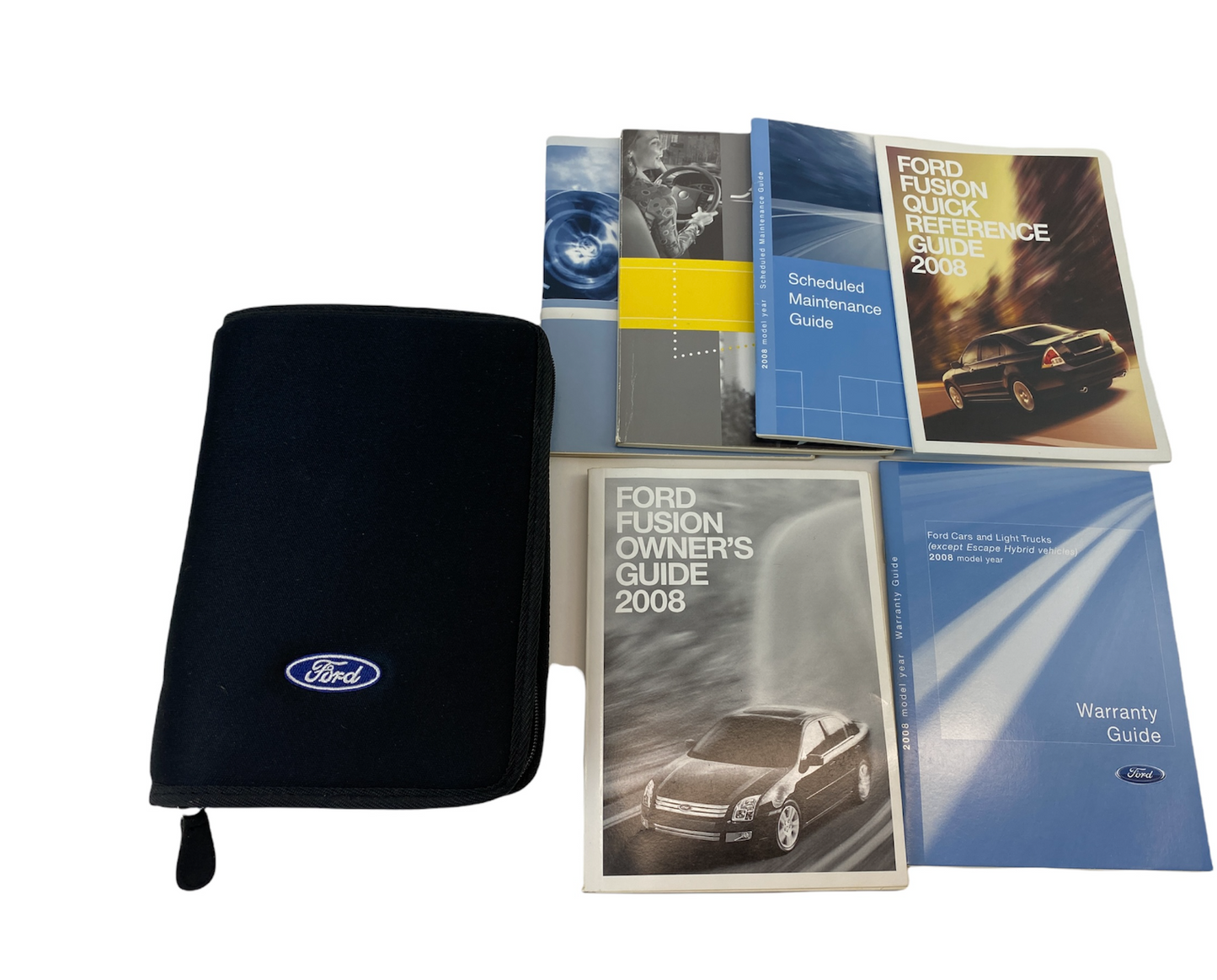 2008 Ford Fusion Sedan Owner's Manual Maintenace Warranty Guide Book w Case OEM