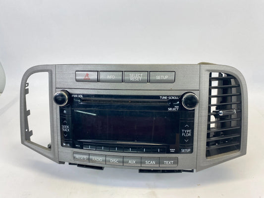2010-2012 TOYOTA VENZA RADIO AM/FM RECEIVER 6 DISC CHANGER MP3 WMA 86120-0T090