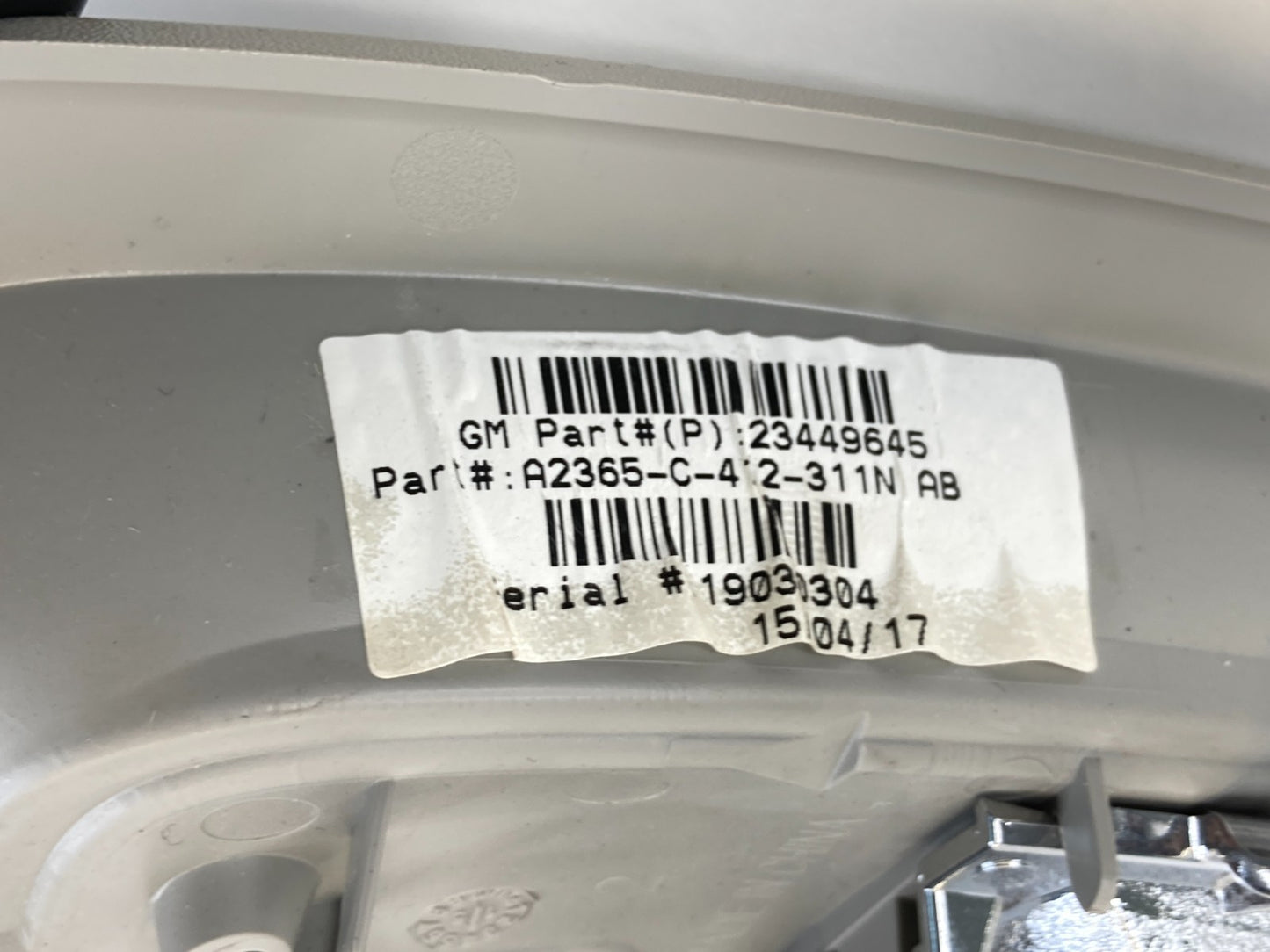 21014-2016 GMC Terrain Overhead Roof Mounted Console Map Lights 23449645 OEM