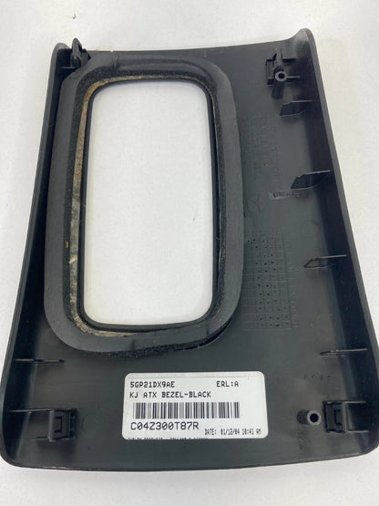 2002-2004 JEEP LIBERTY CENTER CONSOLE SHIFTER SHIFT PANEL BEZEL TRIM 5GP21DX9AE