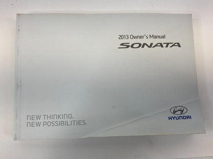 2013 Hyundai Sonata Owner's Manual Maintenace Handbook Supplement Book w/ Case