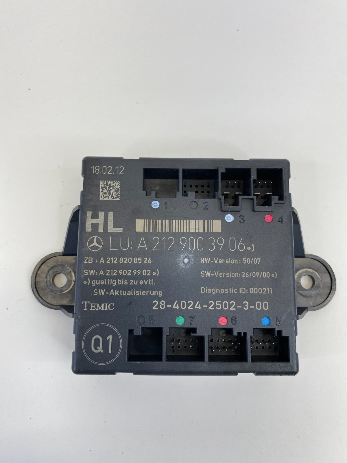 2006-2016 Mercedes-Benz E350 Rear Left Side Door Control Module A2129003906