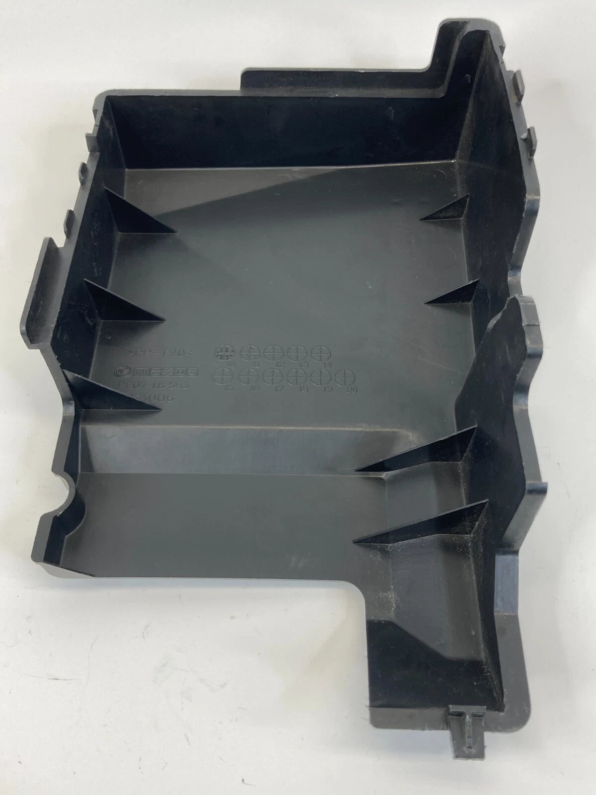 2012 2013 MAZDA3 MAZDA 3 UPPER BATTERY BOX COVER LID TRIM PE07-18-593 OEM