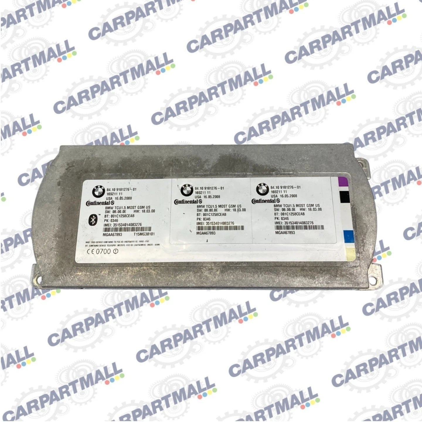 2007-2010 BMW 328I BLUETOOTH TELEMATICS CONTROL MODULE TCU OEM 84109181276-01