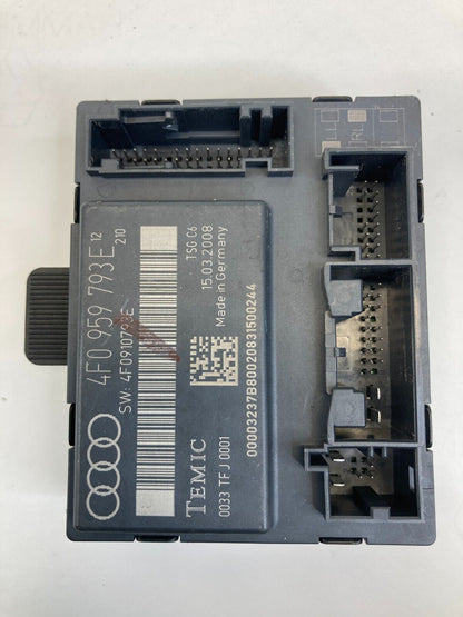 06-08 Audi A6 Quattro Front Left Driver Side Door Control Module 4F0-959-793-E