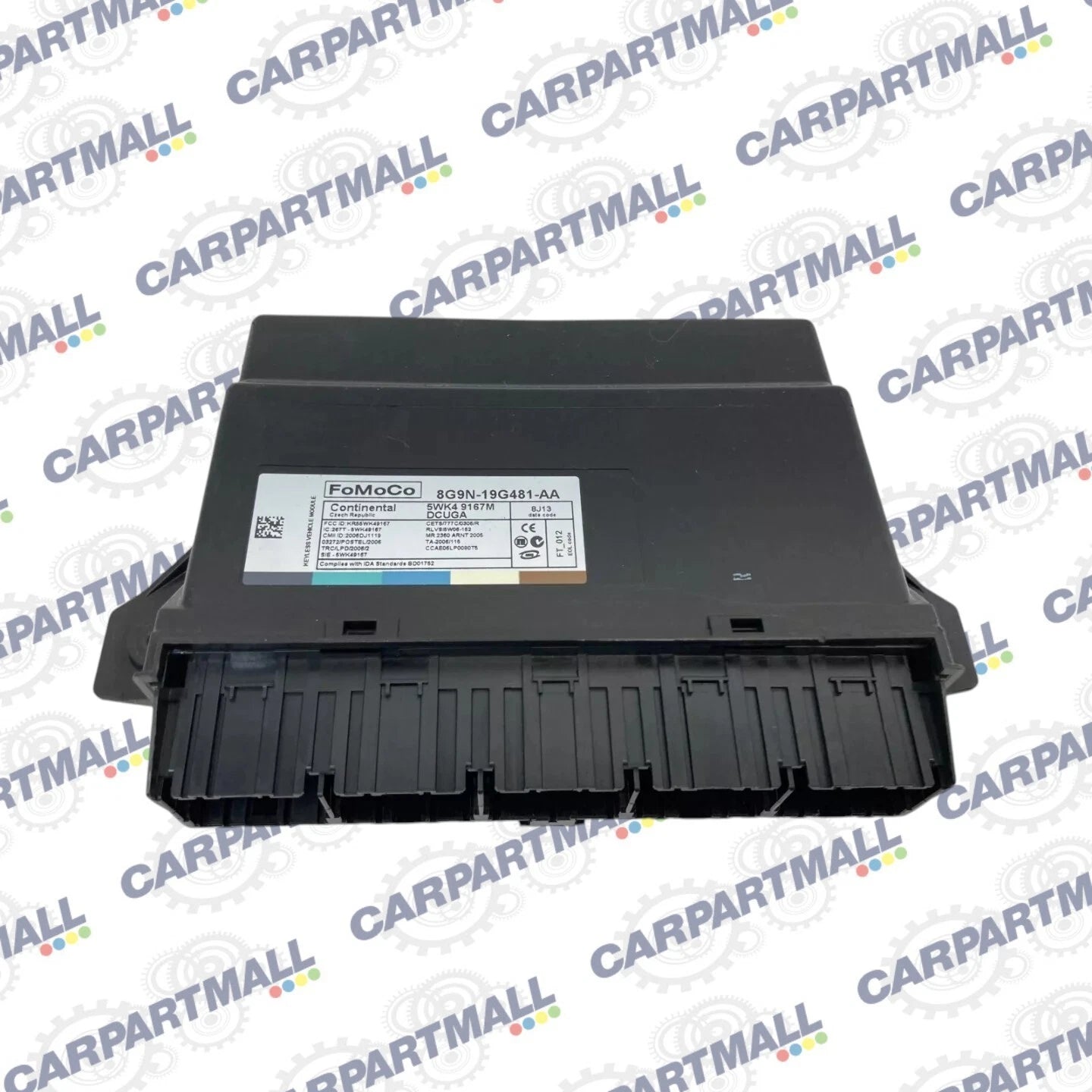 09-12 JAGUAR XF 4.2L KEYLESS ENTRY THEFT LOCKING CONTROL MODULE 8G9N-19G481-AA