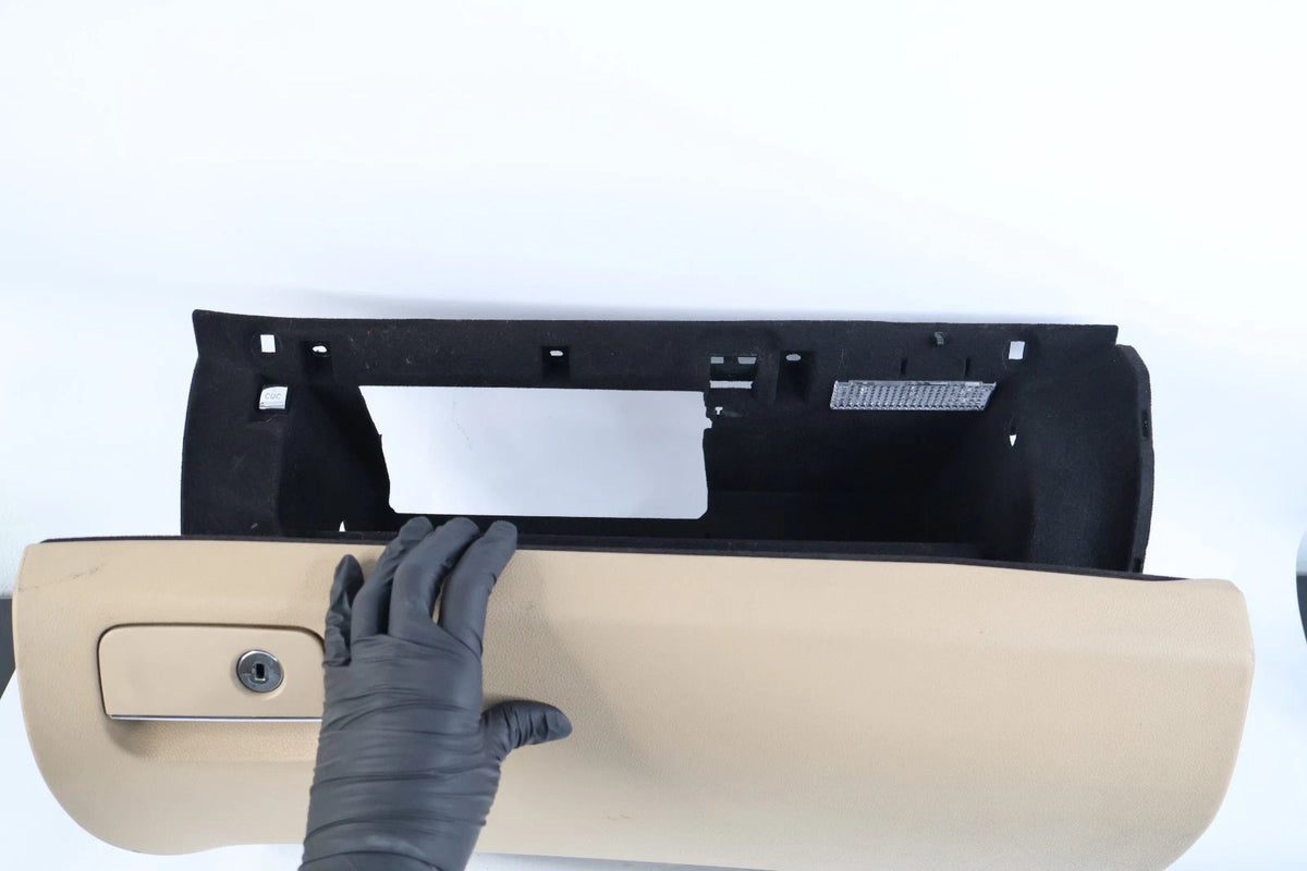 2006-2010 MERCEDES-BENZ W251 R350 DASH GLOVE BOX STORAGE COMPARTMENT BEIGE OEM