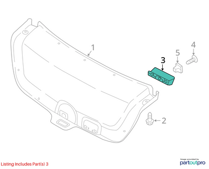 2011 2012 2013 2014 HYUNDAI SONATA REAR TRUNK DECK LID INTERIOR PULL HANDLE