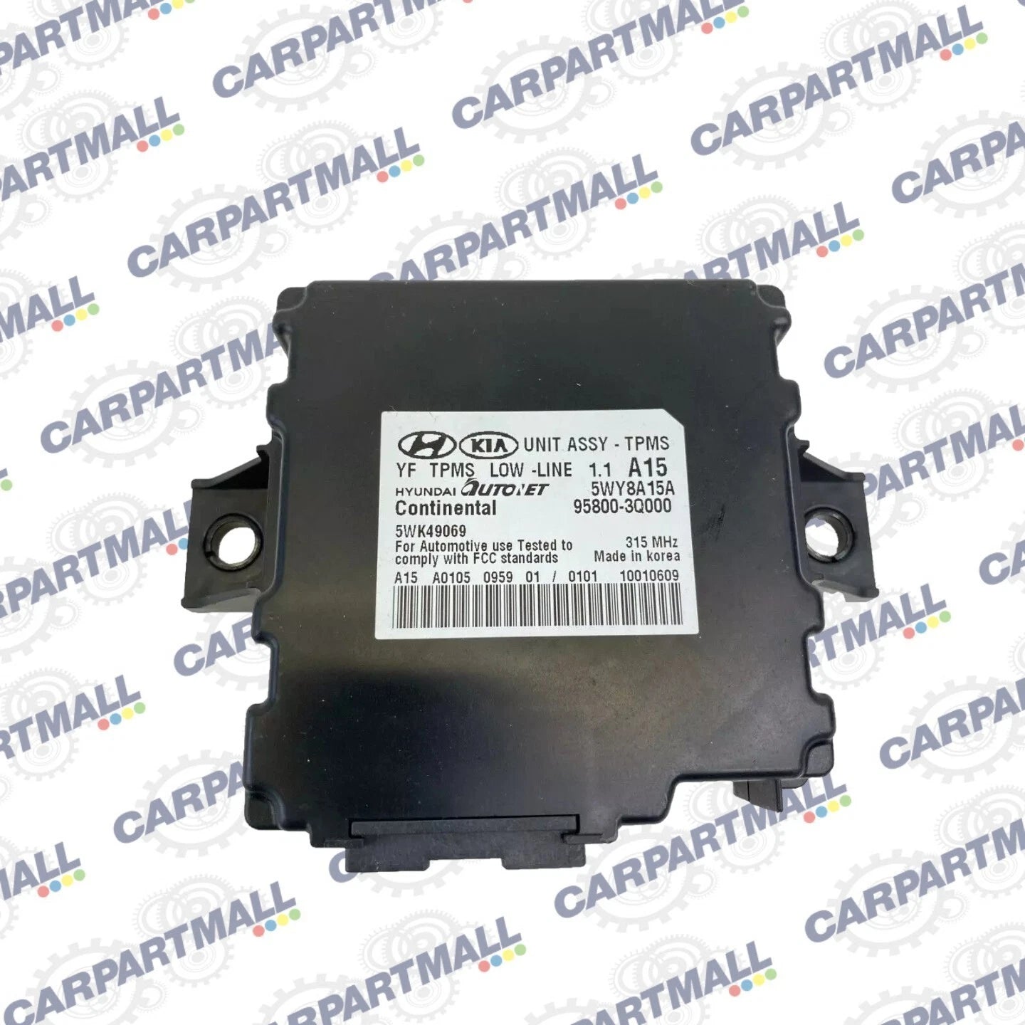 2011-2014 HYUNDAI SONATA TIRE PRESSURE MONITOR CONTROL MODULE TPMS 95800-3Q000