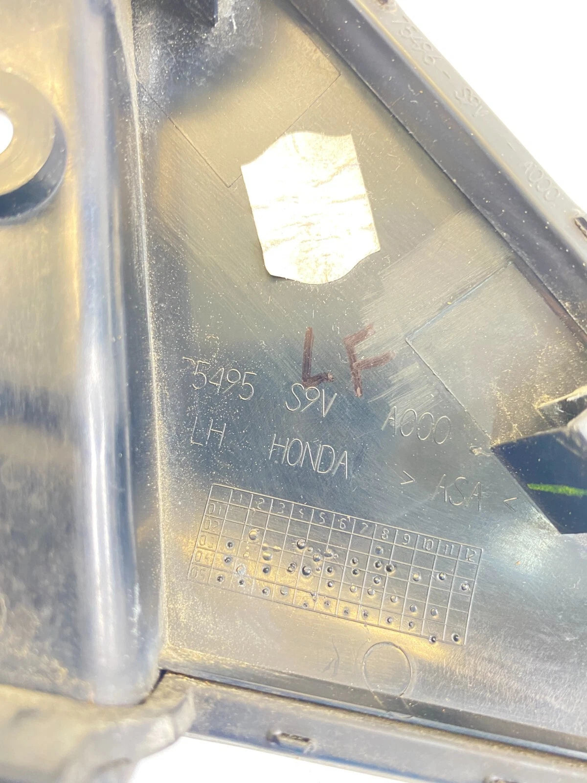 2003-2008 HONDA PILOT FRONT LEFT DRIVER EXTERIOR DOOR MIRROR CORNER 75495S9VA