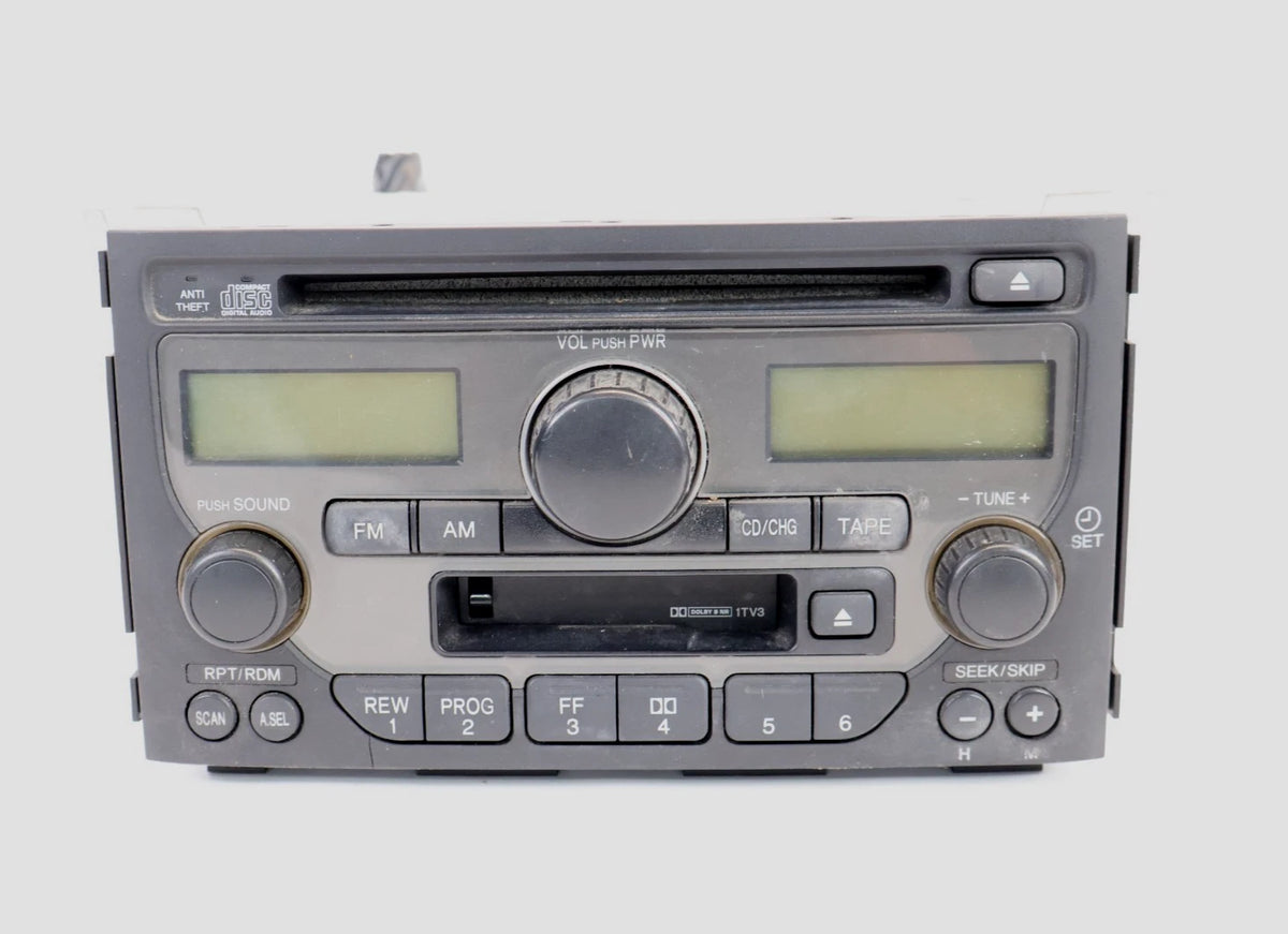 2003-2005 HONDA PILOT AM FM CD CASSETTE RADIO STEREO PLAYER OEM 39100-S9V-A120