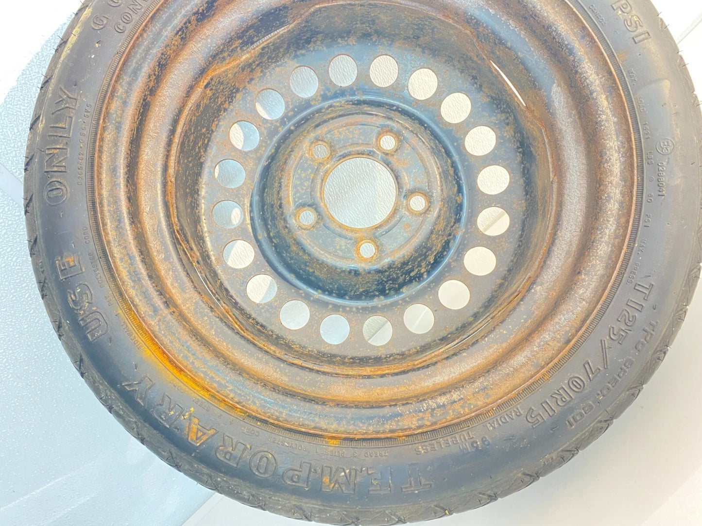 2007-2012 NISSAN ALTIMA EMERGENCY SPARE TIRE WHEEL RIM COMPACT DONUT T125/70/R15