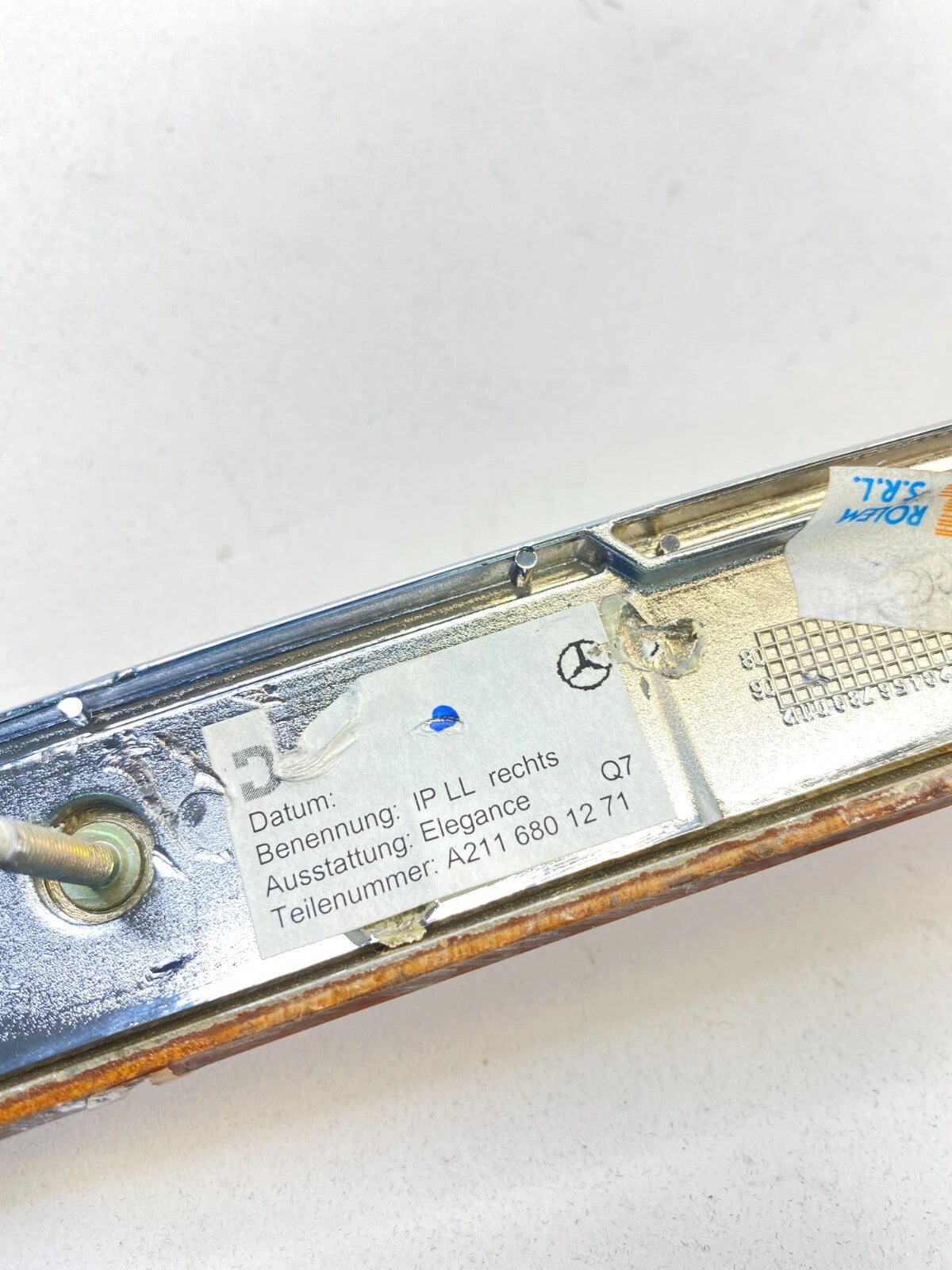 2003-2006 MERCEDES-BENZ E500 FRONT RIGHT DASH GARNISH MOLDING WOOD TRIM BEZEL